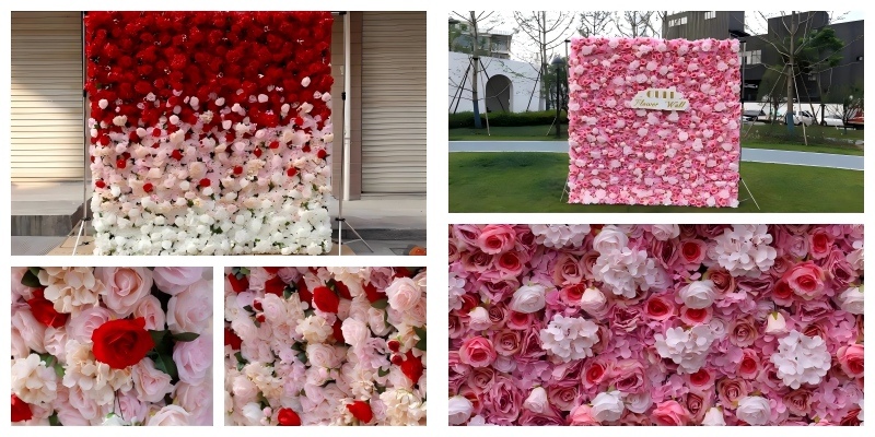 Premium artificial flower wall for wedding planners and exhibition designers