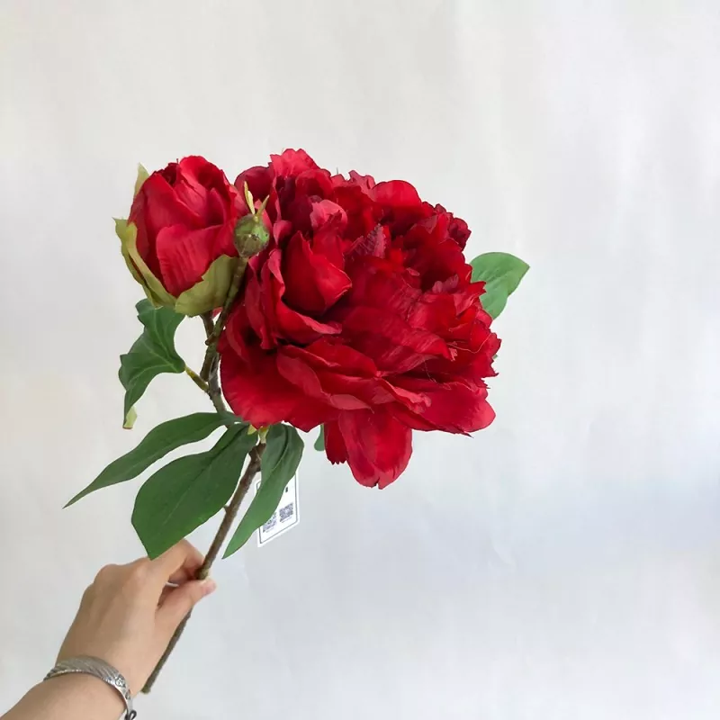 ریشم مصنوعی پیونی پھول